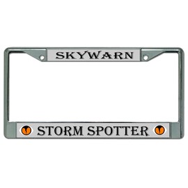 License Plates Online Skywarn Storm Spotter Chrome License Plate Frame