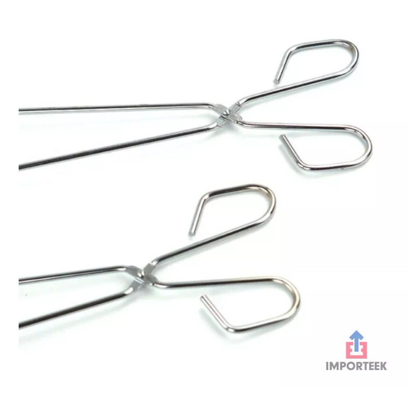 Importeek Pinzas Tenazas Acero Inoxidable Ensalada Hielo Pan Mediano