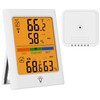 Indoor Outdoor Thermometer Wireless, Digital Temperature Humidity Monitor with 330FT