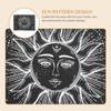 GRIRIW Black White Sun Tapestry Wall Hanging Boho Decor for