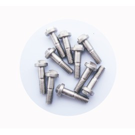 NC HAISDA Pocket blade knife handle screws for Microtech,EDC folding knives hilt grips fasteners,shaft pivot pin rivets,Pack 10 (Long)