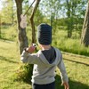 Ball Throwing Toy Wooden Ring Toss Game Fun Interactive Throwing