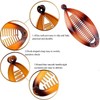 Banana Hair Clips Set,2 Fishtail & 2 Double Comb Claws,