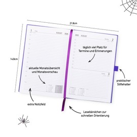 Wednesday 2025 Pocket Diary 14.5 x 21.5 cm