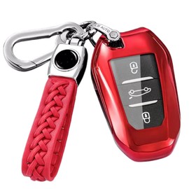 Z.MYUKI Astra Sports Tourer Key Case with Keyring for Opel Astra L 2021-2023 2024 Accessories Key Case (Red)