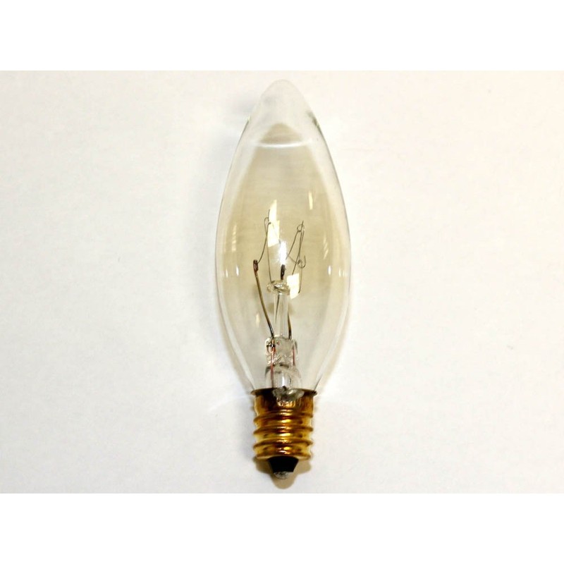 Bulbrite Incandescent B8 Candelabra Screw Base (E12) Light Bulb, 1