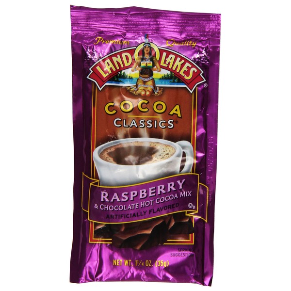 Land O Lakes Cocoa Classics, Raspberry & Chocolate Hot Cocoa Mix, 1.25-Ounce Packets (Pack of 36)