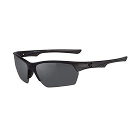 Spiderwire SPW009 Sunglasses SPW009 Polarized Fishing Sunglasses, Matte Black/Smoke