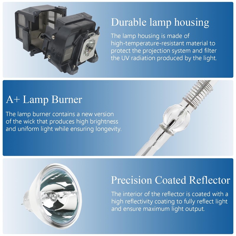 Pazuliayi ET-LAE1000 Replacement Projector Lamp Bulb for Panasonic PT-AE1000 PT-AE1000E