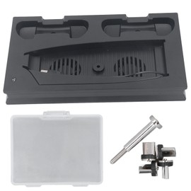 Game Console Cooling Fan Station Heat Dissipation Controller Charging Station with Magnetic Heads Black