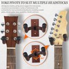 Guitar Wall Mount 2 Pack Wood Guitar Hanger for Safe