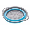 KitchenCraft CWGCOLBLU Colourworks 2.8 L Collapsible Colander, 24 cm -