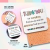 Inspirational Thank You Gift Coasters – Heat-Resistant Coaster with Uplifting