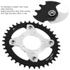 104BCD Electric Bike Chainring and Adapter 38T Aluminum Alloy CNC