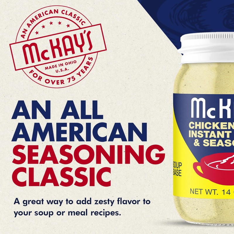 McKay's Chicken Flavored Powdered Soup Seasoning, Gluten Free Instant Broth,