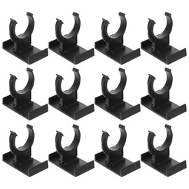 Mikikit 20pcs Cabinet Feet Couch Black Furniture Leg Plinth Clips Cabinets Kick Board Clips Drawer Table
