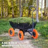 4.80/4.00-8 Flat Free Tire and Wheel, 16" Solid Wheelbarrow Tires