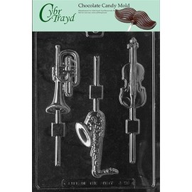 MUSICAL INSTRUMENTS LOLLY chocolate candy mold