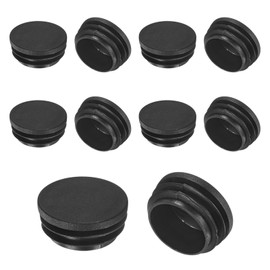 M METERXITY 10-Pack Round Plastic Hole Plugs, 1.5" (38mm) Plastic Tubing End Caps for Patio/Chairs/Fences, Metal Tubing Leg Cap, Furniture Pipe Insert Sliders Glides