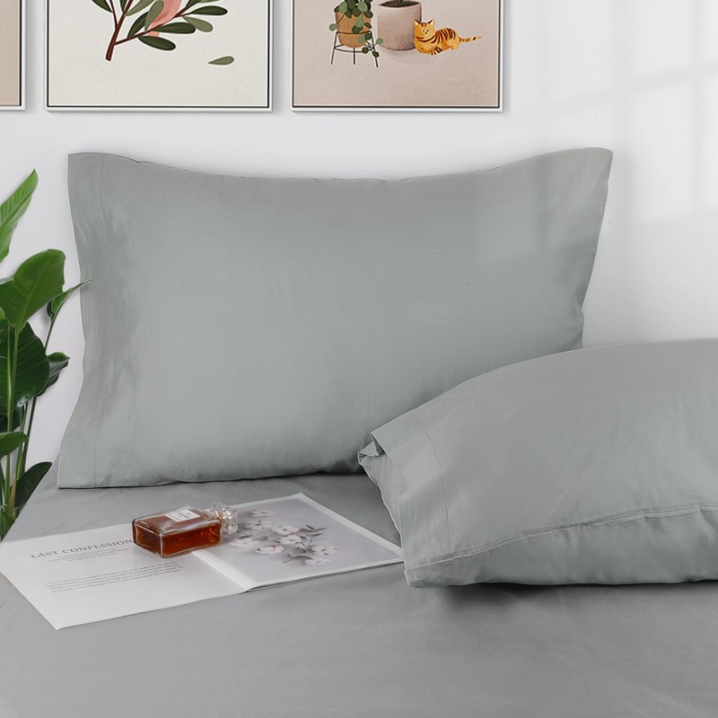Lirex 2 Pack Pillow Cases, 100% Cotton Breathable Pillowcases Pillow