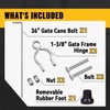 VIVIDA Gate Drop Rod 36 inch, Chain Link Drop Rod,