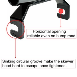 ODIER Bike Fork Mount Thru Axle Adapter Bicycle Roof Rack QR Adapter Bike Repair Stand 9x100mm to 15mm x 110mm 15x100mm 12x100mm 20x110mm (QR to 12x100mm)