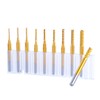 Bestgle End Mill Bits 10 Pieces CNC Cutter Set Carbide