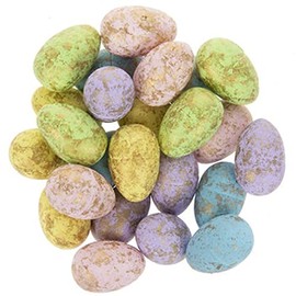 Pastel & Metallic Mini Foam Eggs - Bird Egg Size - 24 Pieces