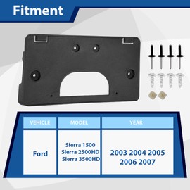 Front License Plate Bracket for 2003-2007 GMC Sierra 1500 2500HD