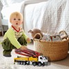 Qcar Concrete Pump Truck Construction Vehicles Toys,1:50 Scale Diecast Site