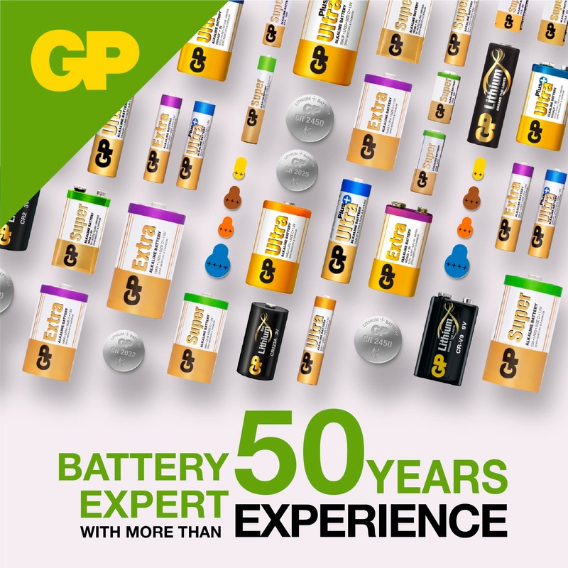 GP Batteries 27A 12 V High Voltage Alkaline Battery, 10027AC1