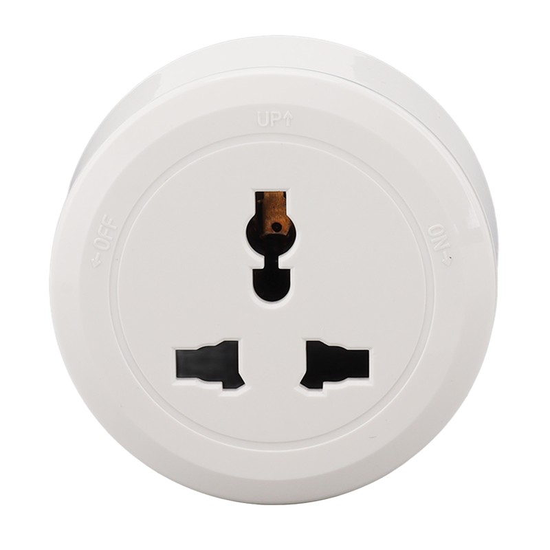 13A Power Track Socket Multifunctional White Round Surface Mounted Movable