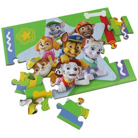 Spin Master Patrulla Canina, Rompecabezas de 24 Piezas de Madera de Chase, Skye, Marshall, Everest, Zuma, Rocky y Rubble                              