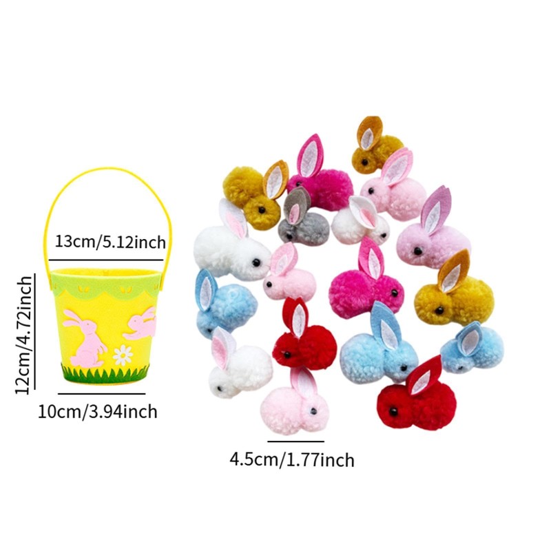 Harilla Osterkorb Aufbewahrungskorb vielseitig Leichtes Osterdekoration behandeln Goody -Korb für