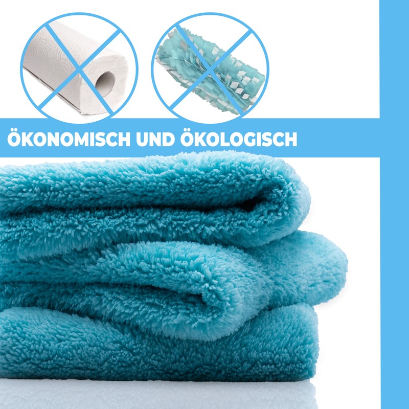 HELOME Microfibre Super Suction Cloth / Dust Cloth in Pack