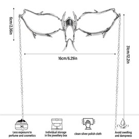 EOYVAIL Masks & Glasses for Adults, Punk Style Alien Eye Jewellery, Face Jewellery, Prom Dress Up Mask Jewellery