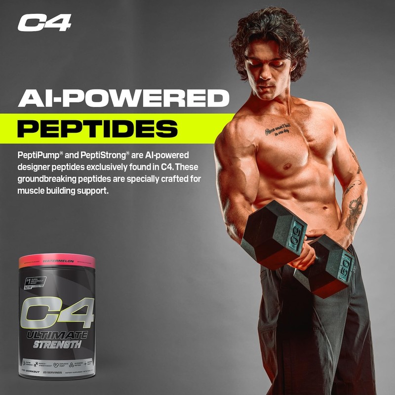 Cellucor C4 Ultimate Strength Pre Workout Powder - Tri-Stim Experience