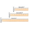 Lyguy Wooden Ruler, Wooden Ruler Double Sided Student School Office