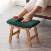 Foot Stool,Ottoman and Footstool,Small Sofa Foot Rest,Bamboo Foot Stool Under