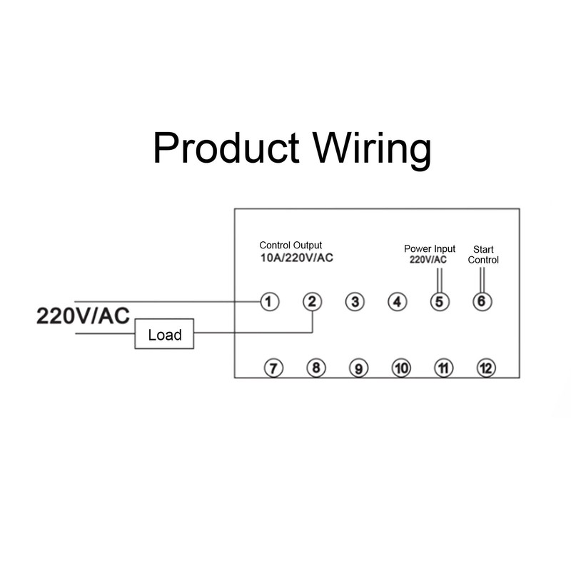 Smart Temperature Control Timer Electronic Thermostat Digital Display Timer with