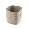 CURVER Softex 4x 3L Storage Baskets, 100 percent Recycled Material,