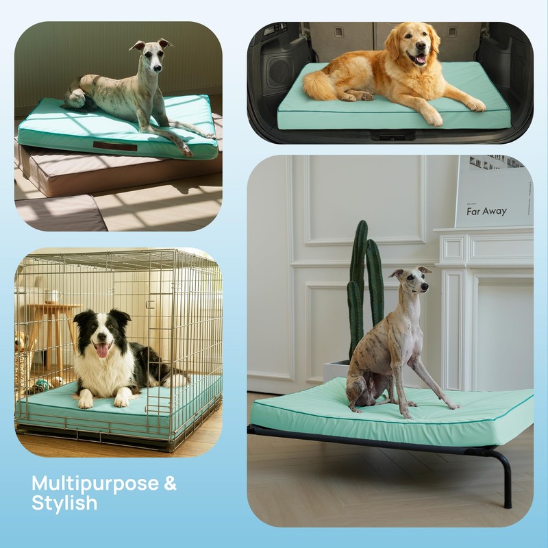 blunique Cooling Dog Bed for Large Dogs, Orthpedic Cooling Pet
