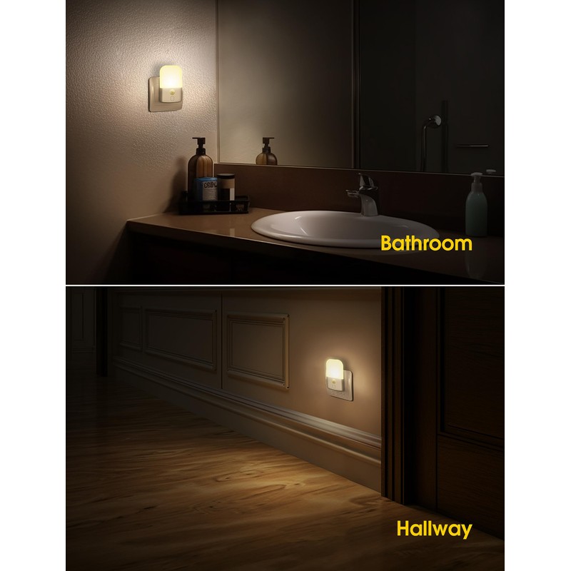 Emeritpro Night Light Socket with Motion Sensor, 5 Adjustable Brightness
