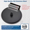 Midanya Round Rainfall Shower Head High Pressure Stainless Steel Waterfall