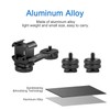 Triple Hot Shoe Adapter, 1/4 Inch Screw Adapter, 3 in