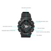 Students Electronic Watch Waterproof EL Light Dual Time Modes Digital