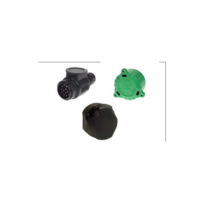 ASC Maypole 13 Pin 12v Towing Socket + Plug Set