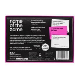 Name of the Game - Funny Party Game for Adults, Family, Friends, and Teens | 3+ Players | Trivia Card Game for Dinner Party, Birthday, and Travel