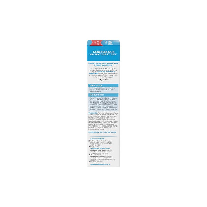 Dermal Therapy Very Dry Skin Cream 125g