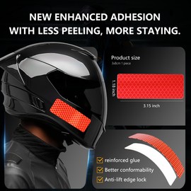 WAENLIR Reflective Safety Tape, Optical-Grade Reflective Stickers, Ultra Adhesive Safety Warning Reflector Tape for Helmet, Bike, Motorcycle, Mailbox IPX7 Weatherproof, Easy to Cut (Mixed Colors 42P)